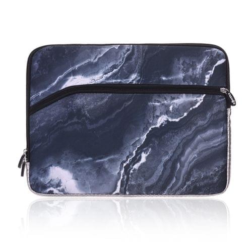 Simple Marble Pattern Neoprene Fashion Sleeve Bag Laptop Bag for MacBook 13.3 inch (Black)