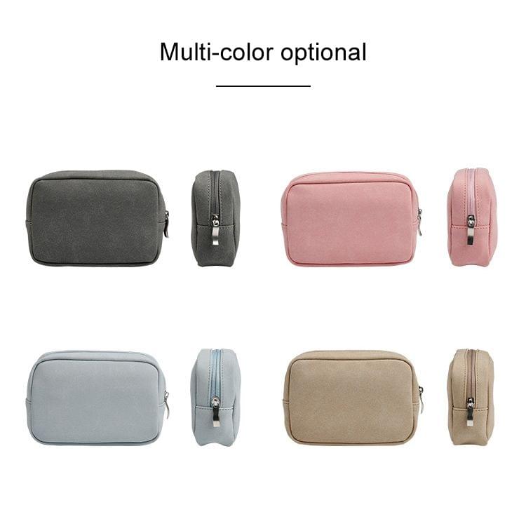 HQ06 Macbook Laptop PU Leather Anti-fall Shockproof Digital Storage Bag(Khaki)
