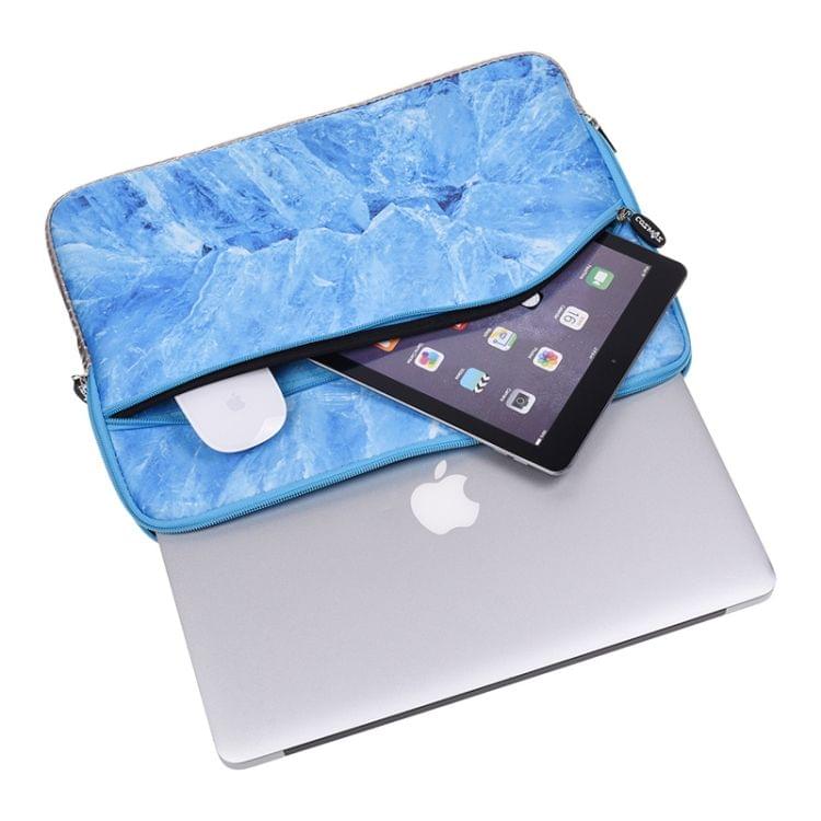 Glacier Marble Pattern Neoprene Fashion Sleeve Bag Laptop Bag for MacBook 13.3 inch