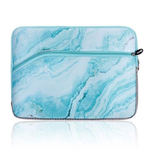 Simple Marble Pattern Neoprene Fashion Sleeve Bag Laptop Bag for MacBook 13.3 inch (Green)