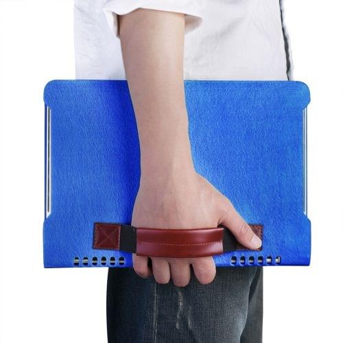 Portable Stylish Business Felt Sleeve Bag Protective Case for MacBook 13.3 inch (Blue)