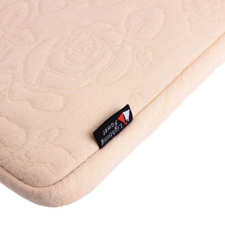 Rose Pattern Neoprene Fashion Sleeve Bag Laptop Bag for MacBook 13.3 inch (Pink)