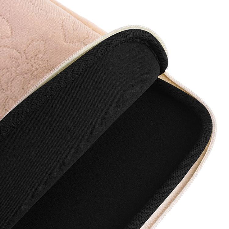 Rose Pattern Neoprene Fashion Sleeve Bag Laptop Bag for MacBook 13.3 inch (Pink)