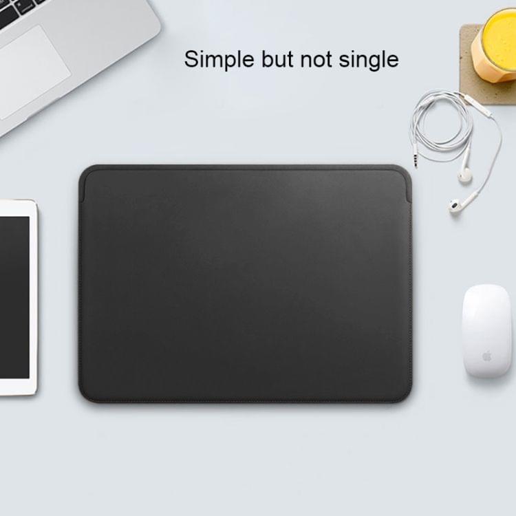 TOTUDESIGN Leather Protection Case for MacBook Air/Pro 13 inch (Black)