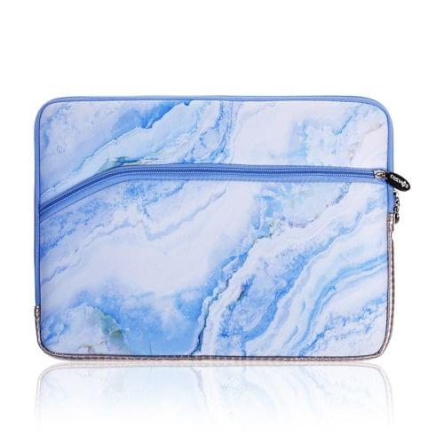 Simple Marble Pattern Neoprene Fashion Sleeve Bag Laptop Bag for MacBook 13.3 inch (Blue)