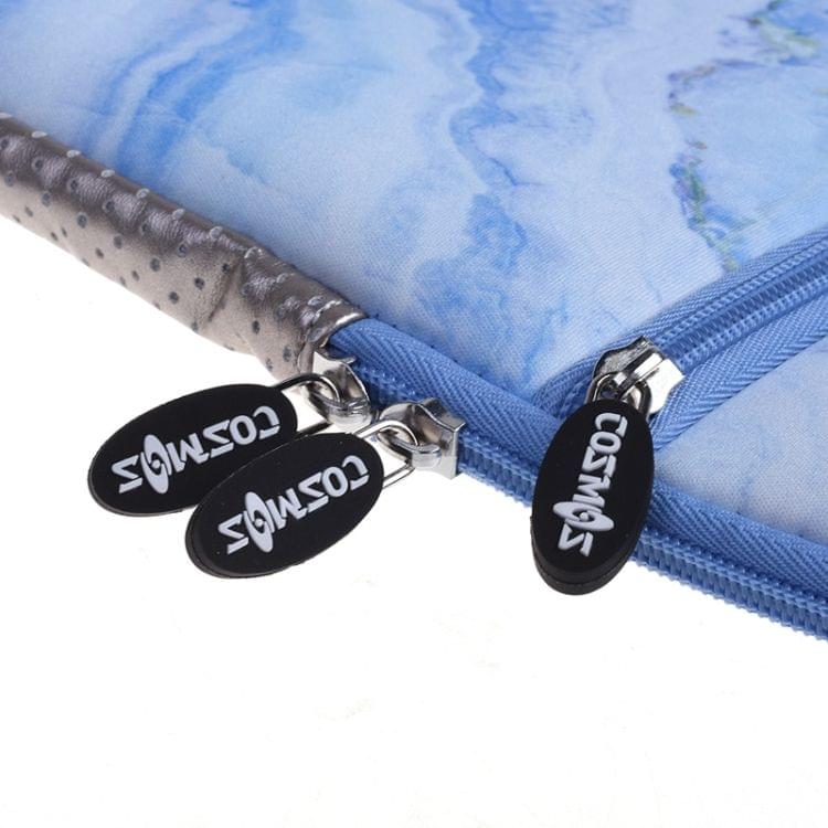 Simple Marble Pattern Neoprene Fashion Sleeve Bag Laptop Bag for MacBook 13.3 inch (Blue)