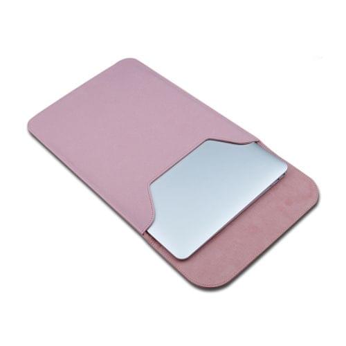 Matte Leather Laptop Inner Bag for MacBook Pro 15.4 inch A1707 (2016 - 2017) (Pink)
