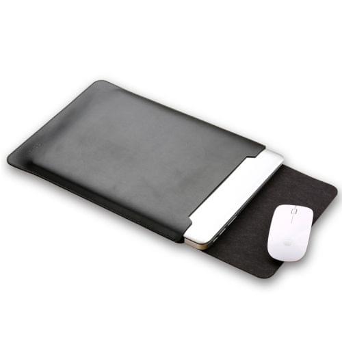 Laptop Microfiber Leather Inner Bag for MacBook Pro 15.4 inch A1707 (2016 - 2017) (Black)
