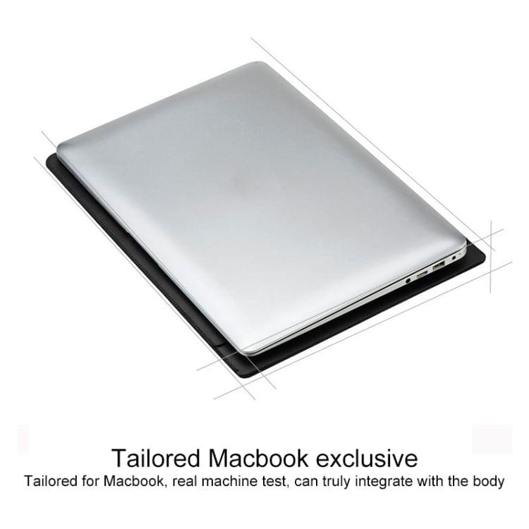 Laptop PU Leather Double Inner Bag for MacBook Pro 13.3 inch (Rose Gold)