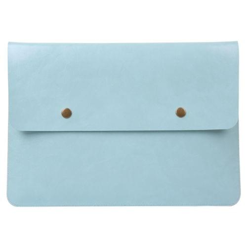 Flip Cover Laptop Microfiber Leather Inner Bag for MacBook Pro 15.4 inch (Mint Green)