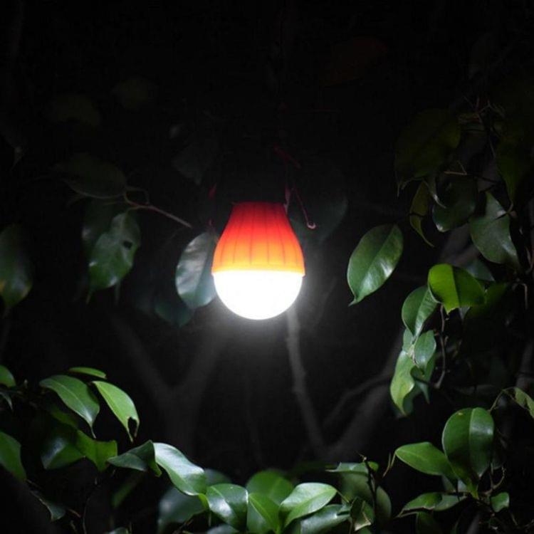 3 LEDs Mini Portable Lantern Tent Light LED Emergency Torch Camping Hanging Hook Flashlight, Package:Card(Red)