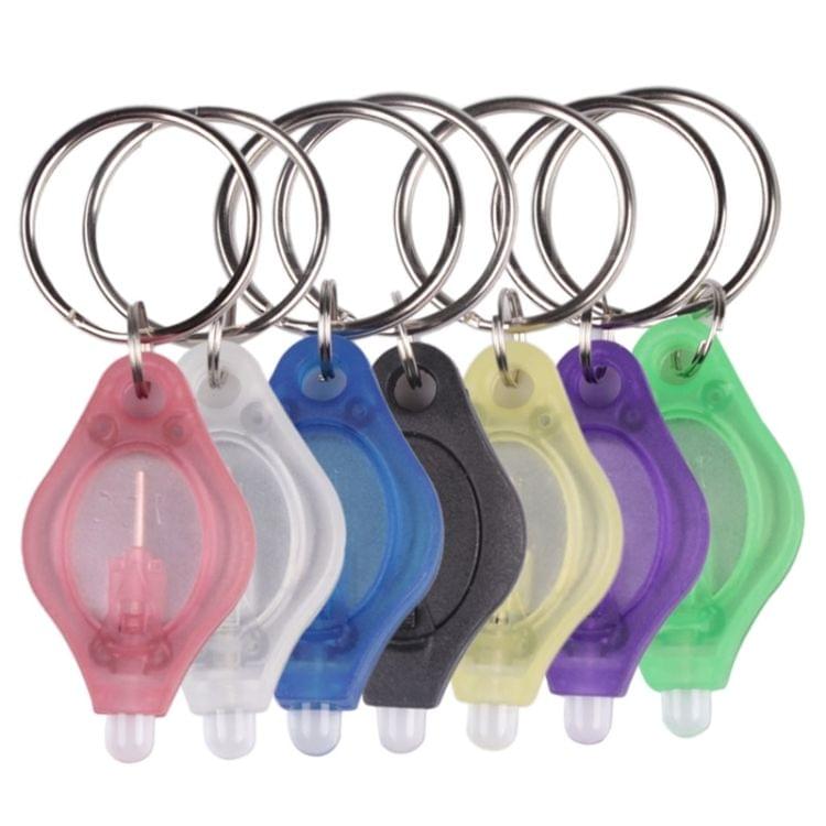 2 PCS Mini Pocket Keychain Flashlight Micro LED Squeeze Light Outdoor Camping Ultra Bright Emergency Key Ring Light Torch Lamp(Pink)