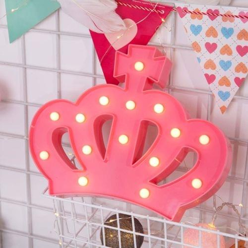 Creative Crown Shape Warm White LED Decoration Light