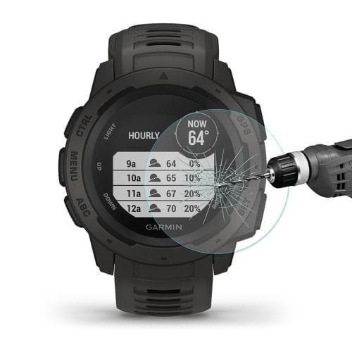 ENKAY Hat-Prince 0.2mm 9H 2.15D Curved Edge Tempered Glass Film for Garmin Instinct Intelligent Sports Watch