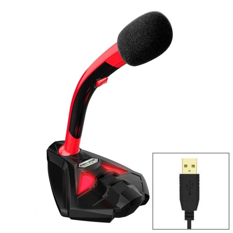 K1 Desktop Omnidirectional USB Wired Mic Condenser Microphone with Phone Holder