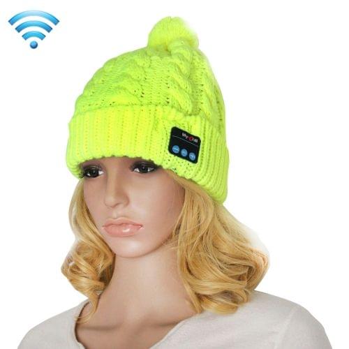 My-Call Bluetooth Headset Beanie Knitted Warm Winter Hat for iPhone 6 & 6s / iPhone 5 & 5S / iPhone 4 & 4S and Other Bluetooth Devices(Green)