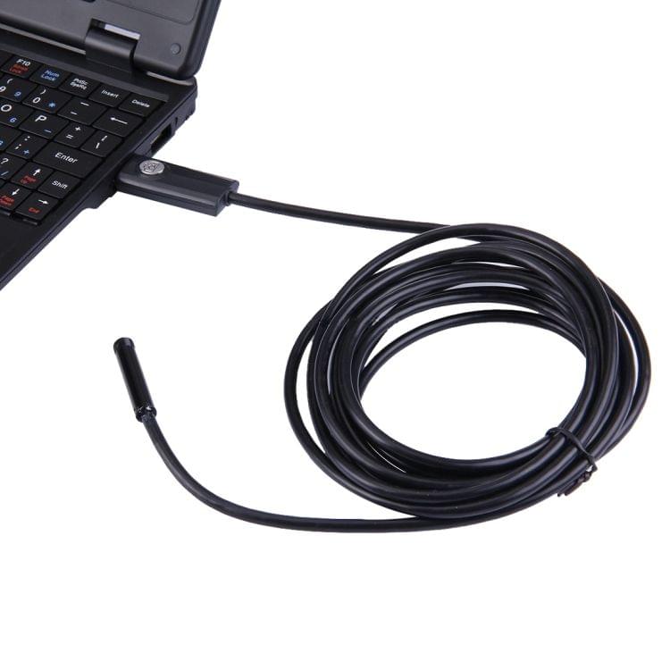 2 in 1 Micro USB & USB Endoscope Waterproof Snake Tube Inspection Camera with 6 LED for Newest OTG Android Phone, Length: 5m, Lens Diameter: 5.5mm