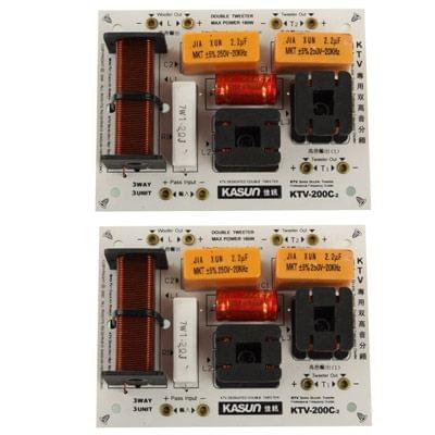 2x 180W Hi-Fi Series Speaker Frequency Divider, 3-Way 3-Unit (2pcs in one packing, the price is for 2pcs)