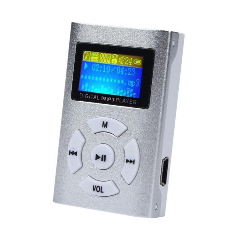 Portable TF (Micro SD) Card Slot MP3 Player with LCD Screen(Black)