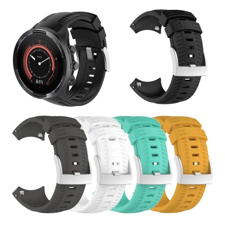 Silicone Replacement Wrist Strap for SUUNTO 9 (Black)