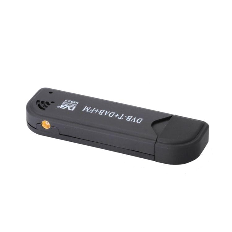 RTL2832U + R820T Mini DVB-T + DAB + FM USB Digital TV Dongle / Receiver Stick with Remote Control (Black)