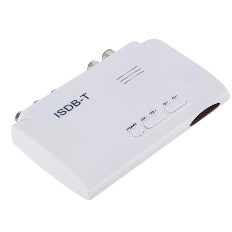 ISDB-T 1080P Digital Satellite Receiver DVB Digital Video TV Tuner Receiver Sets Top Box+5dBi Antenna with Remote Control (White)