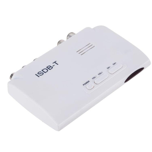 ISDB-T 1080P Digital Satellite Receiver DVB Digital Video TV Tuner Receiver Sets Top Box+5dBi Antenna with Remote Control (White)