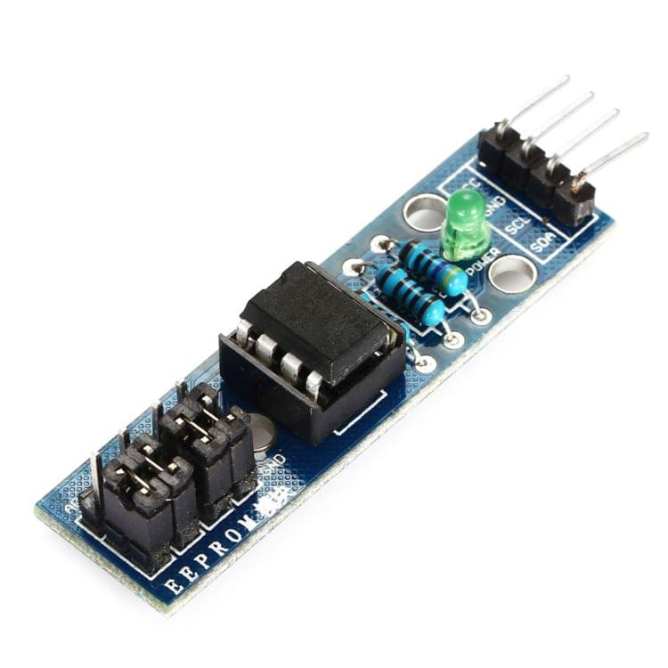 DIY I2C Interface EEPROM Memory Module with AT24C02 Chip / LED Indicator - Blue