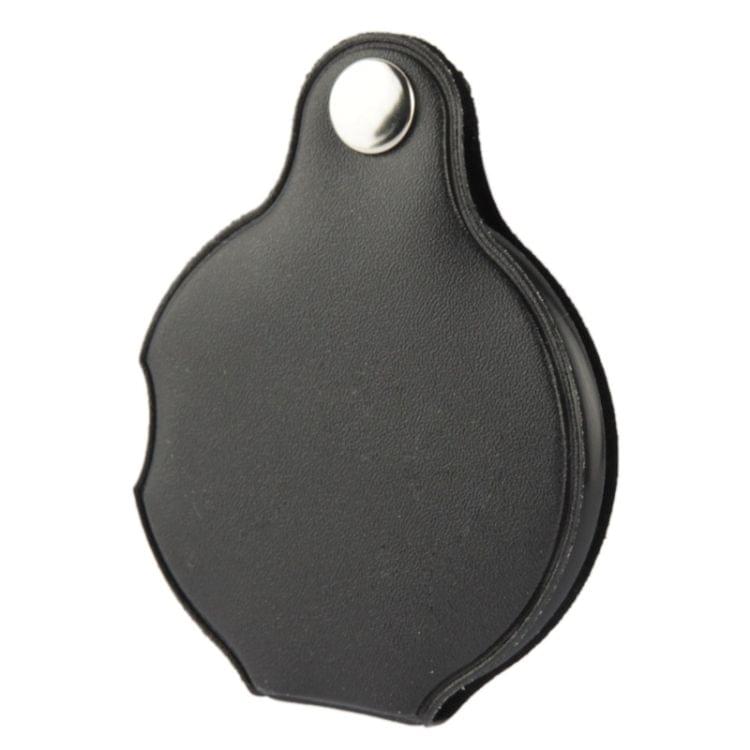 10 PCS 5X 50mm Magnifier Pocket Folding Magnifying Glass Loupe Pocket Spiegel(Black)