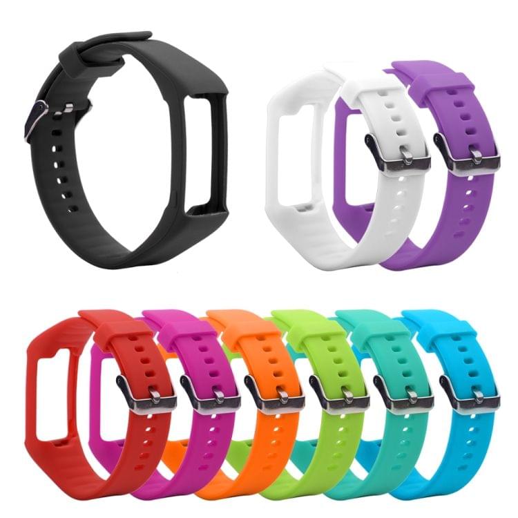 Silicone Sport Wrist Strap for POLAR A360 / A370 (Black)