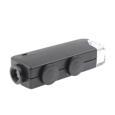 60X-100X Zoom & Focus LED Illuminated Microscope Pocket Magnifier Jewelry Loupe