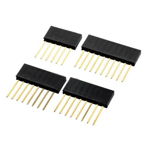 LDTR - PJ0004 Female Pin Header Set for Arduino UNO R3  6P + 8P + 10P - Black