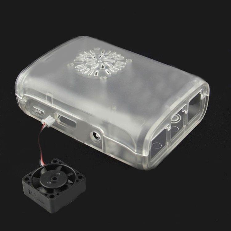 LDTR - WG0075 ABS Enclosure Box / Cooling Fan Kit for Raspberry Pi 2 Model B(Transparent)
