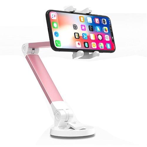 SSKY X1 Multi-function Live Broadcast Mobile Silica Gel Desktop Bracket Bedside Holder (Rose Gold)