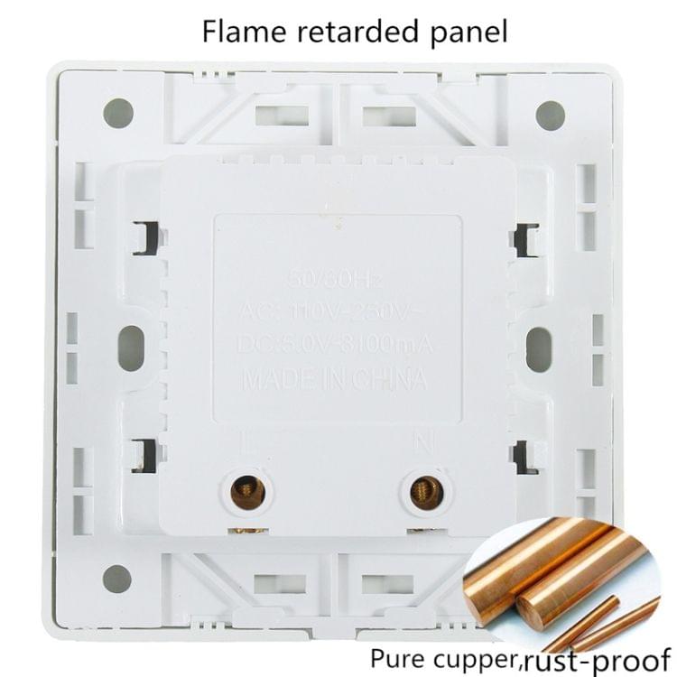 5V 3.1A 4 Ports USB Wall Charger Adapter Dock Station Socket Power Panel, 36V input