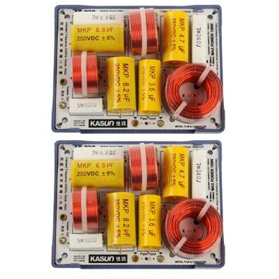 2x 160W Hi-Fi Series Speaker Frequency Divider, 3-Way 3-Unit (2pcs in one packing, the price is for 2pcs)