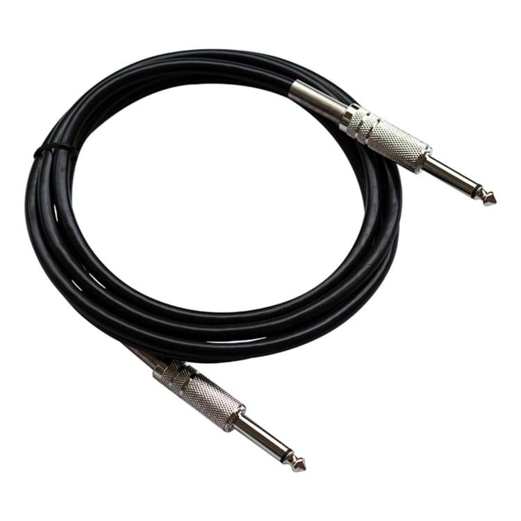 1.8m  1/4 inch (6.35mm) Male to Male Shielded Jack Mono Plugs Audio Patch Cable