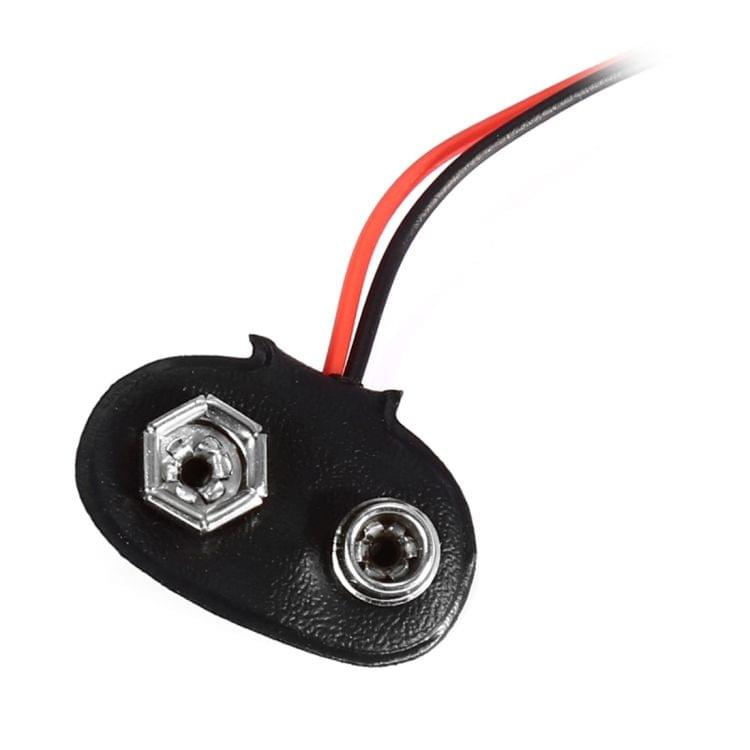 LDTR - PJ0003 9V Battery Snap Connector to DC Male Dedicated Power Adapter Cable for Arduino Boards - Black