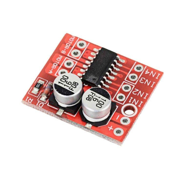 LDTR - B0001 Dual H-bridge Motor Driver Module 2 -10V Over-heat Protection / PWM Speed Adjustment for Arduino - Red