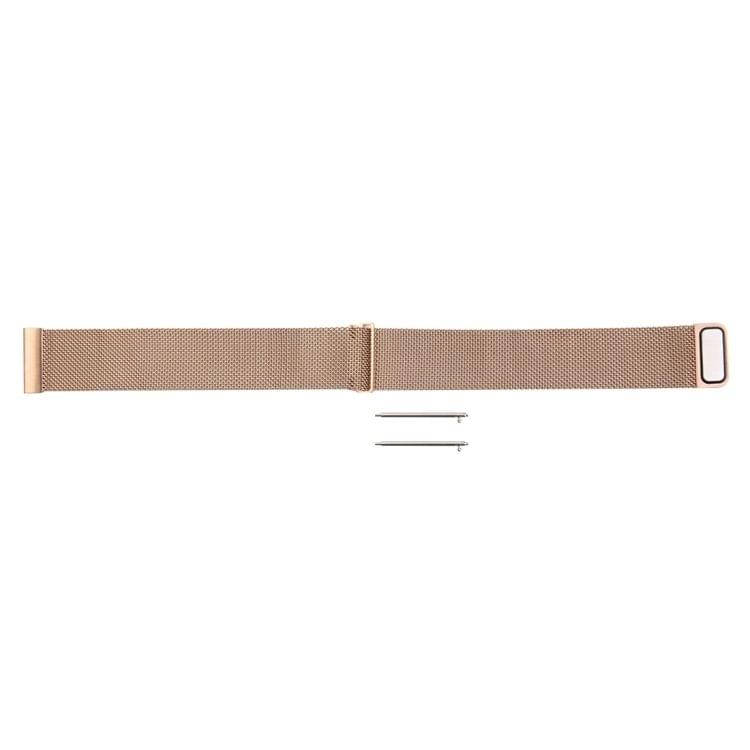 For Fitbit Blaze Watch Loop Magnetic Closure Clasp Stainless Steel Watchband(Rose Gold)