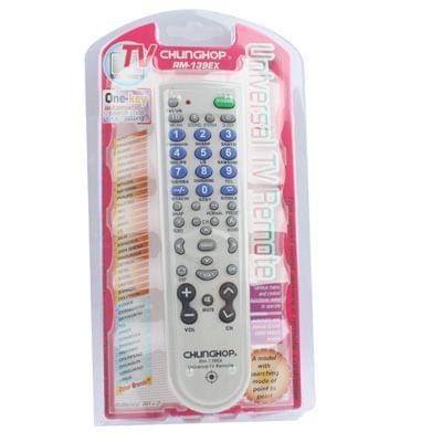 Chunghop Universal TV Remote Control (RM-139EX)(White)