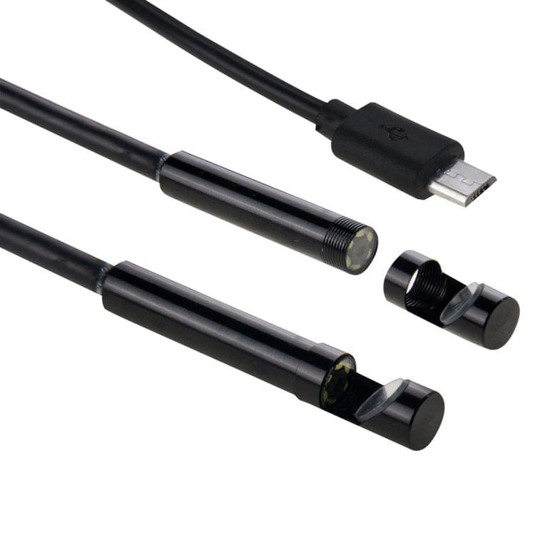 AN97 Waterproof Micro USB Endoscope Snake Tube Inspection Camera with 6 LED for Parts of OTG Function Android Mobile Phone, Length: 2m, Lens Diameter: 7mm