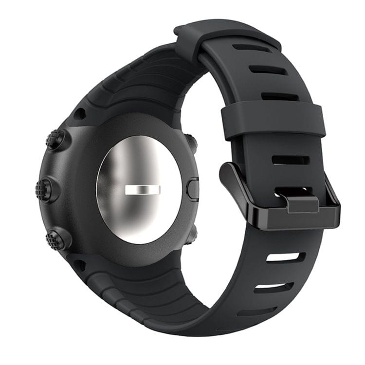 Smart Watch Silicone Wrist Strap Watchband for Suunto Core(Black)