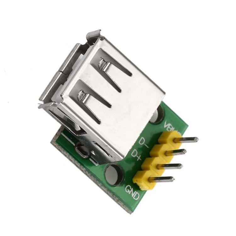 DIY Type A Female USB to 2.54mm DIP 4P Adapter Module