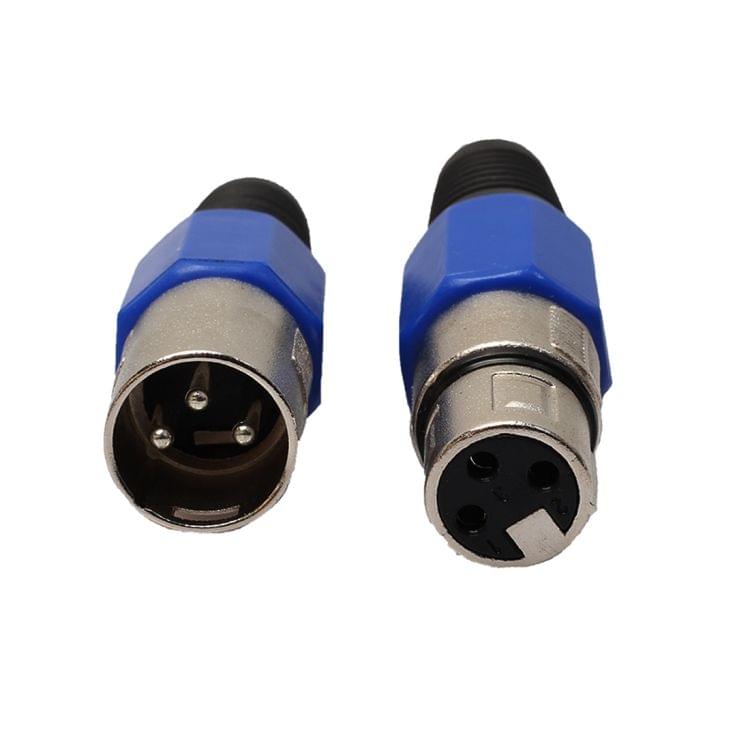 5 Pairs Metal Female Male XLR 3 Pin Jack Socket Plug Audio Connector