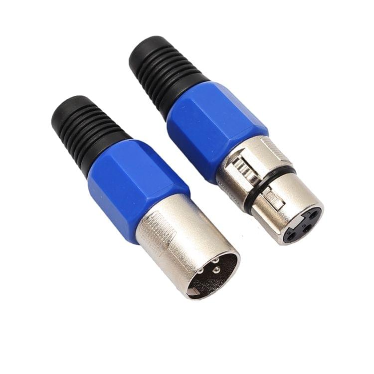 5 Pairs Metal Female Male XLR 3 Pin Jack Socket Plug Audio Connector