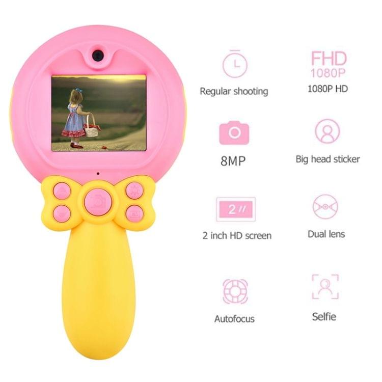 8.0 Mega Pixel Dual-Camera Magic Wand Digital SLR Camera for Children with Flash Light(Pink)