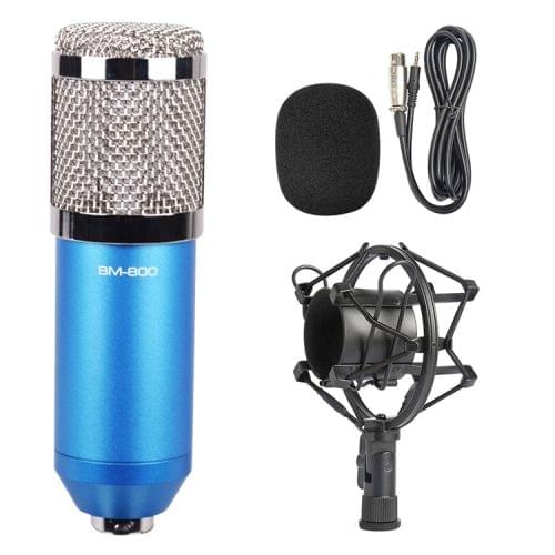 BM-800 3.5mm Studio Recording Wired Condenser Sound Microphone with Shock Mount