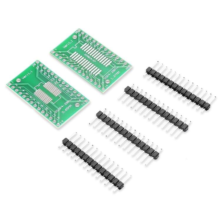 2 PCS LDTR - YJ032 / E Dual-side SOP28 / SSOP28 / TSSOP28 SMD DIP28 Adapter Board for Arduino