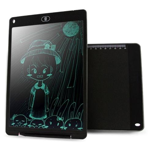 CHUYI Portable 12 inch LCD Writing Tablet Drawing Graffiti Electronic Handwriting Pad Message Graphics Board Draft Paper with Writing Pen, CE / FCC / RoHS Certificated(Black)